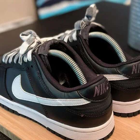 NIKE Dunk Low Reverse Black Panda Sneakers DJ6188-002 - Picture 3 of 9